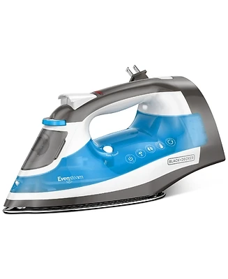 Black & Decker ICR19XS Steam Cord Reel Iron, 1200 Watts, Blue