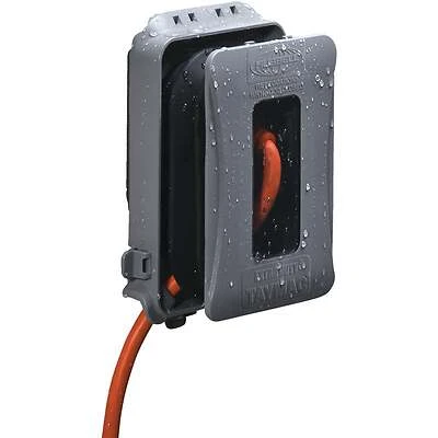 TayMac ML500G Weatherproof In-Use Outlet Cover, Gray, 1-Gang