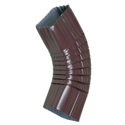 Amerimax 2526519 Gutter Side Elbow, 75 Degree, Brown Aluminum, 2 x 3 In.