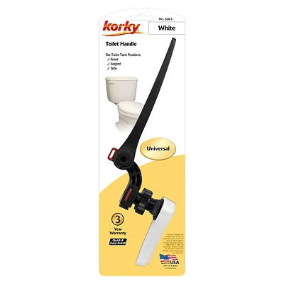 Toilet Flush Handle, White