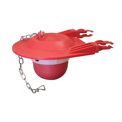 Korky 3060BP Universal Toilet Flapper, 3 In., Red Rubber