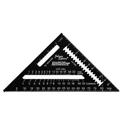 Johnson Level 1904-0700 Rafter Square, Aluminum, 7 In., EZ Read