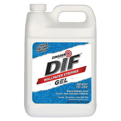 Zinsser 2431 DIF Gel Wallpaper Stripper, Enzyme-Based, 1 Gallon