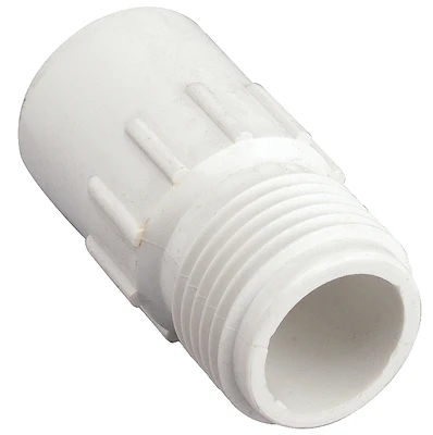 Orbit 53361 Hose to Pipe Adapter, 3/4 In. Slip x MHT, White