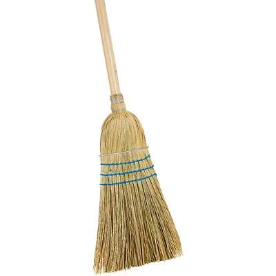 Simple Spaces 1038DIB Warehouse Corn Broom, Hardwood Handle, 42 In.