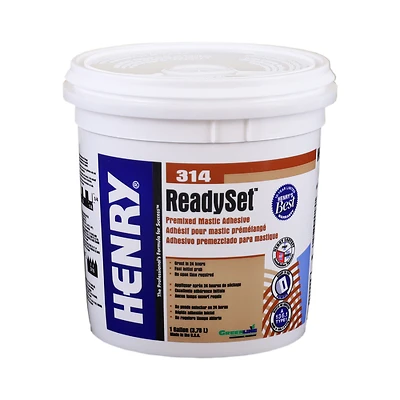 Henry 12256 Mastic Adhesive, Off-White, 1 gal
