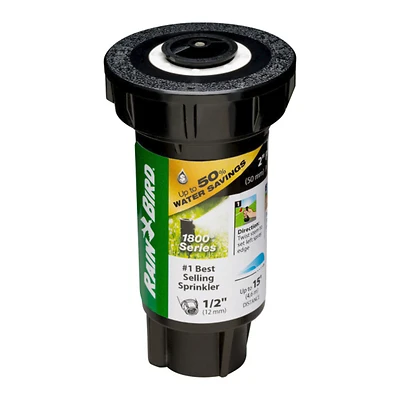 Rain Bird 1802HV15PR 1800 Pro Series Sprinkler Head, Pressure Regulated, 2-In. Pop-Up