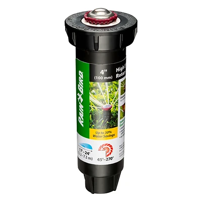 Rain Bird 22SARVAPRO Mini Rotor Sprinkler Head, 1/2 In. FTP, 4-In. Pop-Up