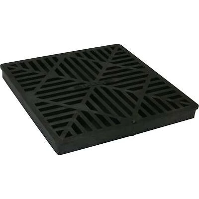 Square Grate, Black, 12 x 12-In.