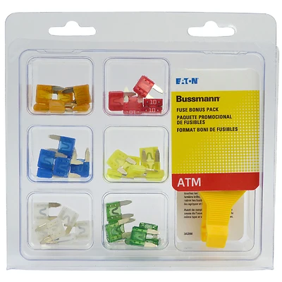 Bussmann NO.43 Fuse Bonus Assortment Kit, Fast-Acting Fuse, ATM, 32 V, 5 to 30 A, 1 kA Interrupt