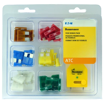 Atc & Ft Blade Fuse Assortment 42-pack With Ft-3 Tester, Model No. 44