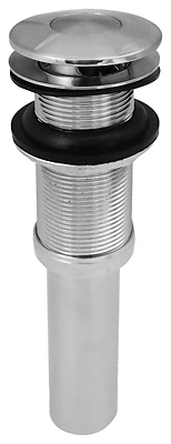 1-1/4 In. Chrome-plated Brass Universal Push Button Bathroom Sink Drain