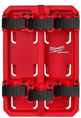 Milwaukee 48-22-8349 Packout Long Handle Tool Rack, 9.4 In. W x 14 In. H, Red