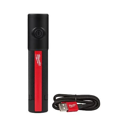 Milwaukee 2011R Rechargeable LED Flashlight, 500 Lumens, Black