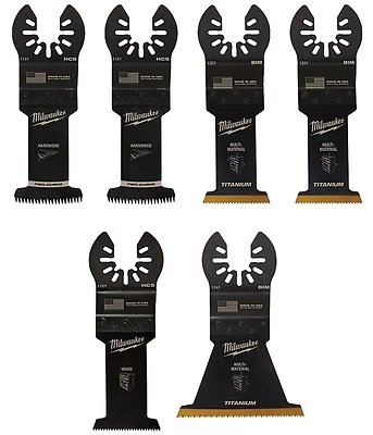 Milwaukee 49-10-9112 Open-Lok Oscillating Multi-Tool Blade Kit, 6-Piece