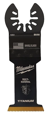 Milwaukee 49-25-1239 Blade, 1-3/8 in, 1-5/8 in D Cutting, HCS/Titanium