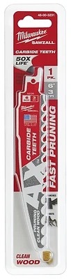 6 In. 3 Tpi Ax Carbide Pruning Reciprocating Saw Blade 1 Pk Model 48-00-5231