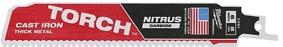 The Torch 6 In. 7 Tpi Nitrus Carbide Reciprocating Saw Blade For Cast Iron