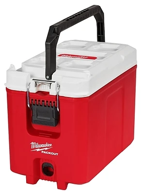 Milwaukee 48-22-8460 Packout 16 Qt. Compact Cooler, Red/White