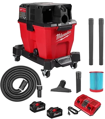 M18 Fuel 9 Gallon 4.25 Peak Hp Cordless Wet/dry Vacuum Kit With Batteries
