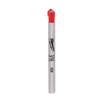 Milwaukee 48-20-8981 Carbide Tipped Glass and Tile Drill Bit, 3/16 In. x 2 In.