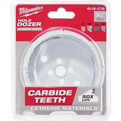 Hole Dozer 3-1/2 In. Carbide Teeth Hole Saw - Model 49-56-0738