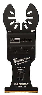 Milwaukee 49-25-1505 Blade, 1-3/8 in, 2 in D Cutting, Carbide/HCS/Titanium