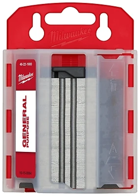 Milwaukee 48-22-1900 Utility Blades With Dispenser, 2-3/8 In., 100-Pack