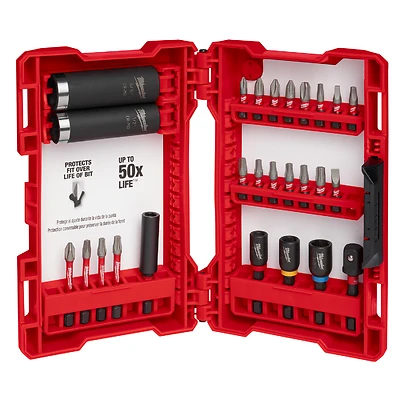 Shockwave Impact Duty Drive And Fasten Bit Set (26-piece) - Heat-treated Steel
