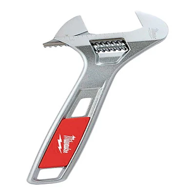 12 In. Adjustable Wrench With Chrome Finish And Ergonomic Handle