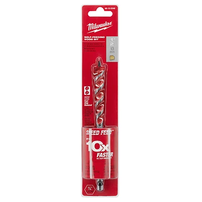 Milwaukee 48-13-0048 Speed Feed Wood Boring Drill Bit, 1/2 x 6-1/2 In.