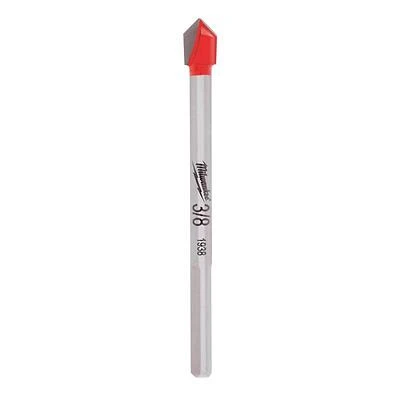 Milwaukee 48-20-8984 Glass and Tile Drill Bit, 3/8 In. Dia, 3-3/4 In. OAL