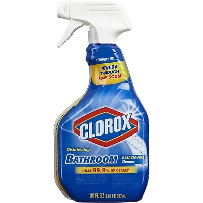 Clorox 08033 Bleach-Free Disinfecting Bathroom Cleaner Spray, 30 Oz