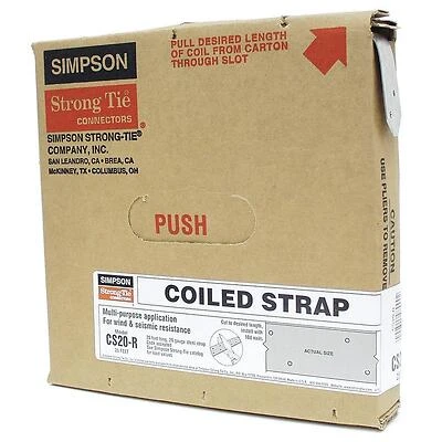 1-1/4 In. X 25 Ft. 20 Gauge Galvanized Steel Coiled Strapping
