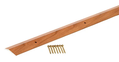 M-D 40124 Carpet Trim, Aluminum, Cherry Finish, 1.38 x 36 In.
