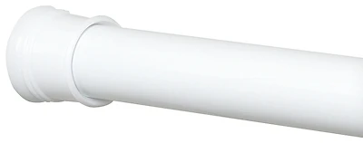 Zenith 506W Shower Tension Rod, Adjustable, White, 42-72 In.