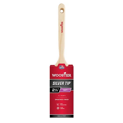 Silver Tip Flat Sash Paint Brush, 2.5-In.