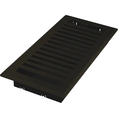 Signature Series Floor Register, Bronze Age Montezuma, Steel, 4 x 10 In.