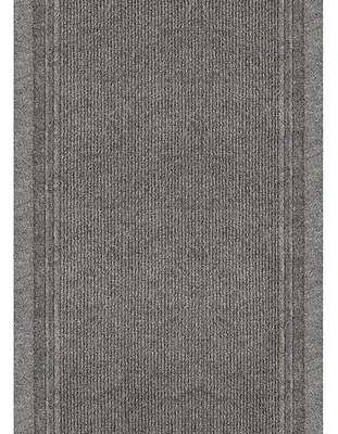 Tracker 26 In. X 60 Ft. Gray Carpet Runner - Indoor/outdoor