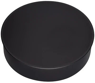 Black Stove Pipe Clean Out Tee Cap, 24 Gauge, 8 In.
