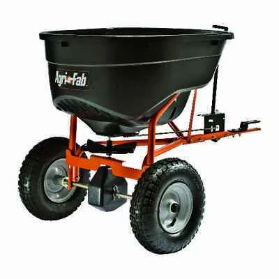 Agri-Fab 45-0463 Tow-Behind Broadcast Spreader, 130 Lb. Poly Hopper
