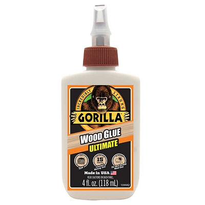Gorilla 104397 Ultimate Wood Glue, Tan, 4 oz