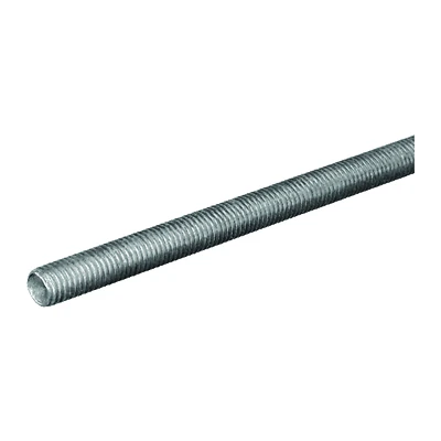 Hillman Steel Threaded Rod, Coarse, Zinc Plated, 10-24 x 12 In.