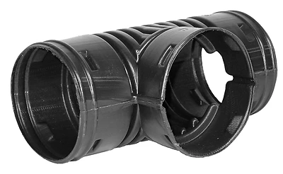 Hancor 0421AA Snap Tee, 4 In. Corrugated Drain Pipe Fitting