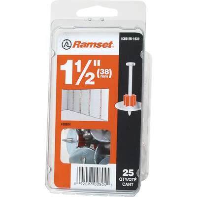 Ramset 00804 Drive Pin With Washer, .300 x 1-1/2 In., 25-Pk.