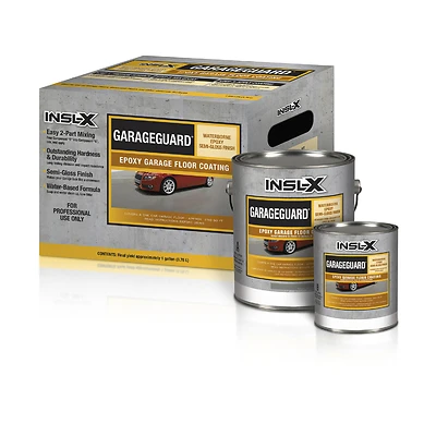 Insl-X EGG310S99-1K GarageGuard 1 Gal. Showroom Gray Water-Based Epoxy Floor Coating
