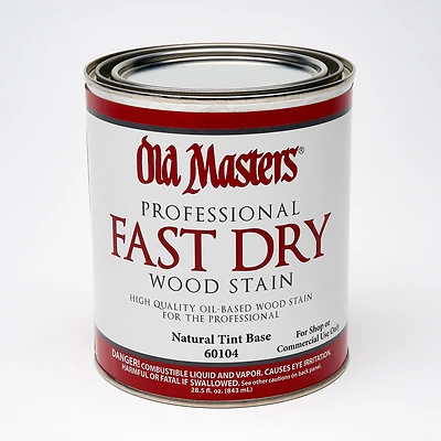 Old Masters 60104 Fast Dry Wood Stain, Oil-Based, Natural, 1 Qt.