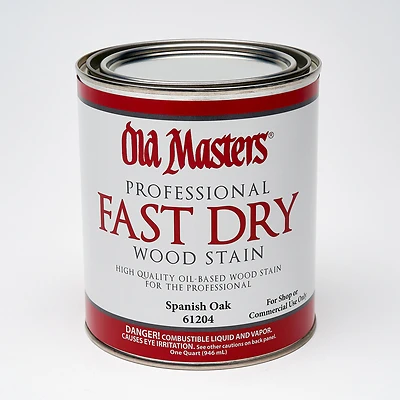 Old Masters 61204 Fast Dry Stain, Oil-Based, Spanish Oak, 1-Qt.