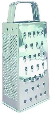 339 8.5 Inch Stainless Steel 4-sided Grater With Fine, Medium, Coarse And Slicing Sides