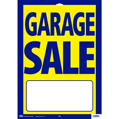 Hy-Ko 24250 Garage Sale Sign, Plastic, 13 In. H x 29 In. W